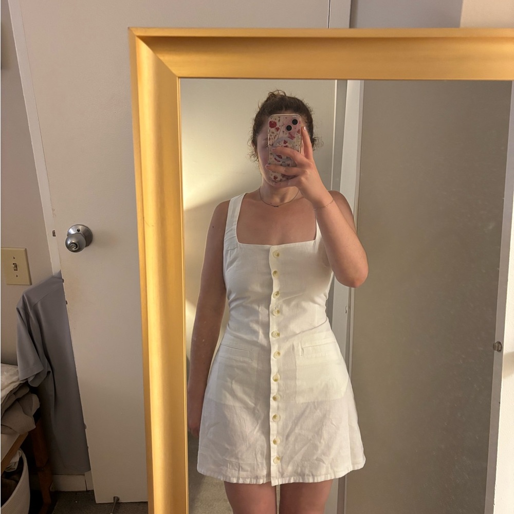 American Eagle Outfitters White Mini Dress